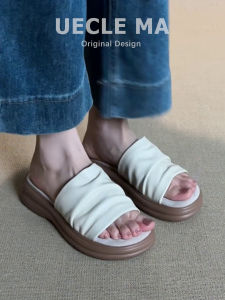 UECLE MA | Elegant Thick Sole Summer Slip On Sandals
