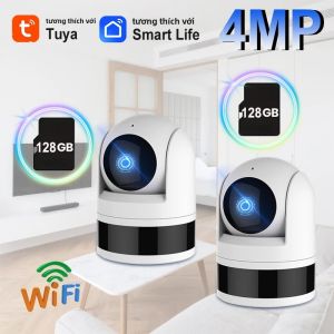 Camera An Ninh Nhà Thông Minh 4MP Tuya WiFi Tầm Nhìn Ban Đêm Giọng Nói Hai Chiều Ứng Dụng Giám Sát Từ Xa Trong Nhà Chống Trộm Với Ống Kính 3.6mm