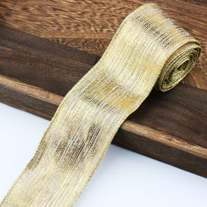 (2ม./ม้วน) กว้าง5ซม. ริบบิ้นคริสต์มาสบรรยากาศเทศกาลปีใหม่จับคู่กับการออกแบบ Hiasan Kamar สร้างบรรยากาศ