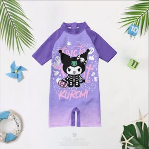motif kuromi baju renang anak perempuan 1-10 tahun
