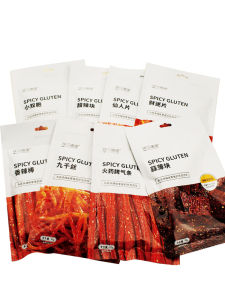 Super Spicy Internet Famous Laoxixi Snack Bean Paste Snack Extraordinary Hot Flavor Barbecue Flavor Pack of 92 Grams