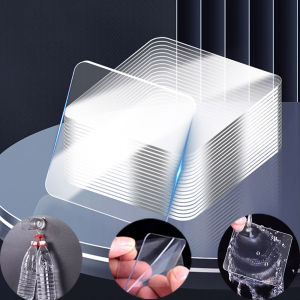 10pcs Strong เทปสติ๊กเกอร์ติดผนังกันน้ํา Home Improvement เทปกาวสองหน้าโปร่งใสไม่มีร่องรอยเทปเหนียว