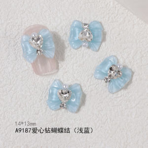 Nail Art Online Sensation Heart Bowknot Crystal 2022 New Arrival Sailor Moon Resin Pile Rhinestone Color Gem Ornament