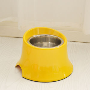 Super Supemoto Dog Bowl Pet Oblique Tall Bowl Shiba Inu Bowl Samo Food Basin Oblique Bowl Rack Teddy Dining Table