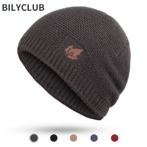 2023 New winter knit hats mens and womens outdoor warm thickening plus velvet loose  caps Skullies brand winter ski male bone