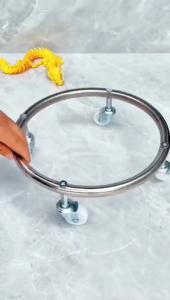 Heavy-Duty Steel Gas Cylinder Dolly with Locking Wheels - Safe & Easy Mobility for Standard Propane Tanks Propane Tank Holder
