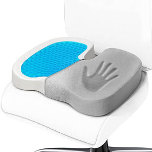 Orthopedic Memory Foam Office Chair and Car Seat Cushion for Back Pain and Sciatica Relief