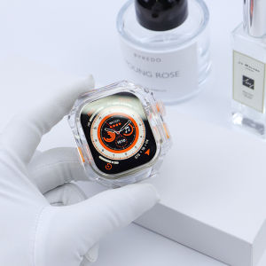 ฝาครอบเคสสำหรับ Apple Watch อัลตร้า49มม. โปร่งใสสำหรับ Apple Watch Ultra 2อุปกรณ์เสริม