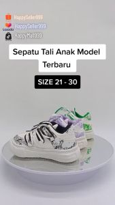 Sepatu Sneakers Anak Import Motif Abstrak & Warna Terbaru BISA COD