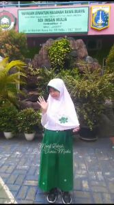 Jilbab Anak Sekolah SD Vania Muthi Lebah Usia 4-13 Tahun Bahan Kaos PE Adem Kerudung Motif