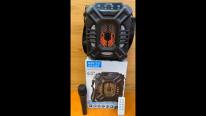 ลำโพงบลูทูธ KTX-1222 พร้อมไมค์ เสียงดี มีไฟ LED ขนาด 6.5 นิ้ว พกพาง่าย รองรับ USB/TF/FM