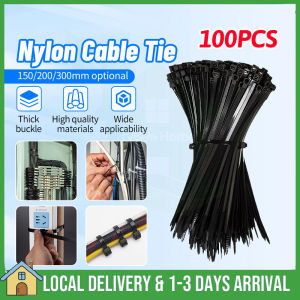 100PCS Cable Ties Nylon Wire 3*150mm/3*200mm/4*300mm Self Locking Nylon Cable Tie Multi-Purpose Cable Tie
