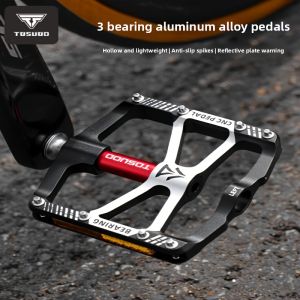 TOSUOD | TOSUOD 1 Pair Aluminum Alloy Bicycle Pedal Anti-slip Labor-saving Bearing Bicycle Accessories Bicycle Pedals