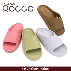 Marco Rocco รองเท้าแตะ รองเท้าแตะผู้หญิง รองเท้านิ่มเหมือนเหยียบขี้ ส้นหนา 4 ซม กันลื่น เบาสบาย เหมาะกับฤดูร้อน รองเท้าแตะแฟชั่น รุ่นMR8006W