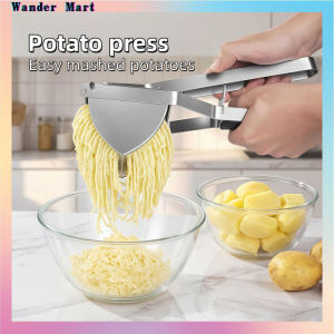Potato Press Stainless Steel Potato Ricer Potato Crusher Hand Press Manual Juicer Household Potato Masher