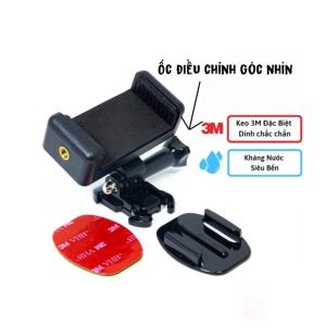 Kẹp Điện Thoại Dán Lên Mặt Đồng Hồ Xe Máy Có Đế Cài Dễ Tháo Lắp (Kèm Miếng Dán 3M Siêu Dính)