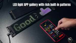 VASTFIRE | LED Matrix Pixel Panel Light Christmas Lights Remote Control Soft Foldable Lighting Scrolling Board Windshield Halloween Lamp