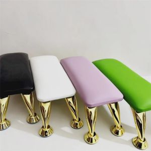 Multifunction 1PC PU Leather Gold Leg Nail Arm Rest Nail Hand Rest Stand For Manicure Pillow Desktop Wrist Support Manicure Tool