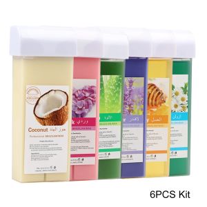 Painless Roll-on Wax Refills - Natural Hypoallergenic Hair Removal for Bikini & Body Quick Depilatory Waxing Kit for Women