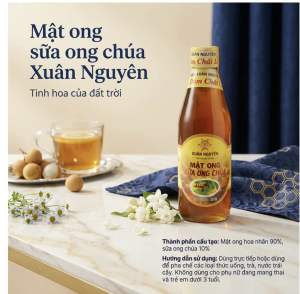 Chai 200ml Mật Ong Sữa Ong Chúa Xuân Nguyên