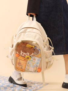 Cartoon Backpack Backpack Female Large-Capacity Backpack Two-Dimensional Wind Snack Can Hold 20cm Doll Schoolbag Shoulder Bag Doll Bag