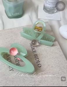 1 BẤU TÓC HOA VINTAGEKẸP CÀNG CUA 3 RĂNG PHONG CÁCH HÀN DỄ THƯƠNG ULLZANG Tím.Store