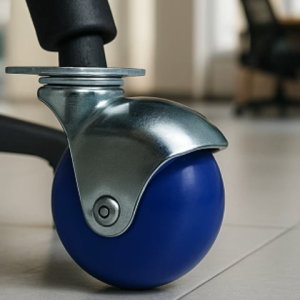 Roda Caster Bulat Biru Polipropilena Hidup 2 Inci Roda Kursi Roda PP 4 Pcs 50mm