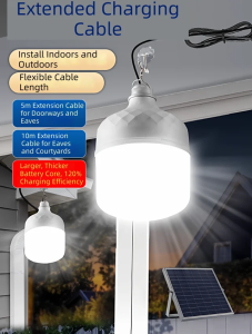 Solar Super Bright Waterproof Charging Induction Separate Dual Light Courtyard Lamp