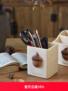 American Style Retro Creative Multi-Functional Desktop Storage Box Pen Barrel Holder Stationery Pen Holder Office Business Finishing Box Free Shipping