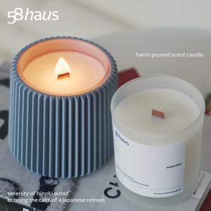 58haus | ridge vessel เคสเทียนหอม (ไม่รวมเทียนหอม) สวมแก้วเทียน ตกแต่งบ้าน