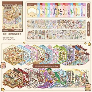 20 Chiếc 20in1 3D Phong Cảnh Dán Bộ Sưu Tập Sách Album Cảnh Hoạt Hình Tự Làm Đồ Chơi Trò Chơi Lễ Hội Quà Tặng Sinh Nhật Cho Trẻ Em Và Bé Gái