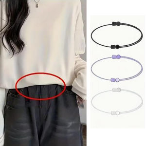 3Pcs Adjustable Crop Band For Tucking Sweater And Shirt The Elastic Tucking Band To Change The Style Of Your Tops Durable