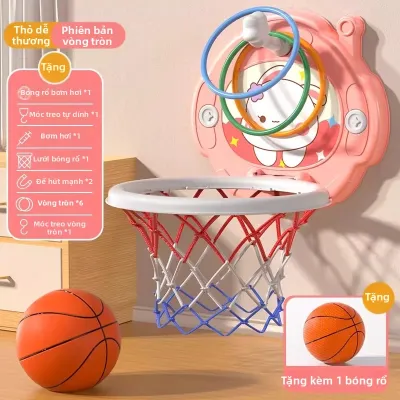 BABYSHOME | Rổ Bóng Rổ Trong Nhà Ít Ồn cho Trẻ Em