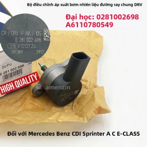 Van Điều Khiển Áp Suất Nhiên Liệu Đường Sắt Cho Mercedes-Benz C-Class V-Class Sprinter Vit A6110780549 0281002698 Bộ Điều Chỉnh Áp Suất Dầu Kim Loại