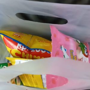 Tas Plastik Snack Ulang Tahun Anak Motif HAPPY BIRTHDAY isi 50 Kantong Dove