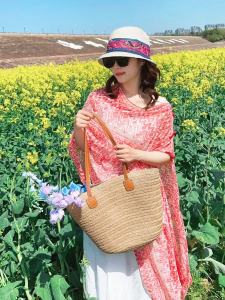 Spring Summer New Long Fashionable Chinese Style Shawl Sun Protection Multi-Purpose Dyed Travel Photography Thin Model