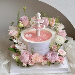 Mold Kẹo Trang Trí Angel Pink Dream Wish Pool Phong Cách Châu Âu Cột La Mã Silicon Trang Trí Nhà Bếp DIY Baking Tools