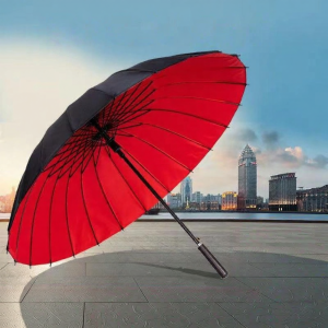 Windproof UV Protection Double Layer Long Handle 24 Ribs Umbrella