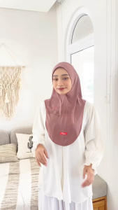 PASMODE SIZE L || HIJAB MALAY - Bahan Jersey Super Jilbab Instan