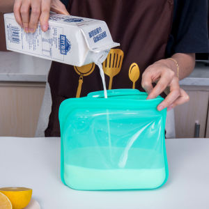 Thickened Silicone Food Grade Storage Bag Sealed  Keeping Bag for Microwave And Fridge Home Use Kitchen Utensils