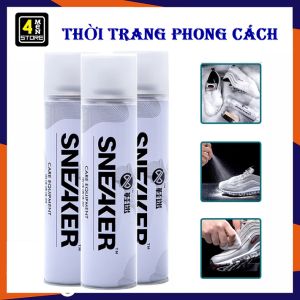 Chai xịt tạo bọt vệ sinh giày Sneaker 300ml cao cấp - làm sạch nhanh Không Cần Giặt - Bình Xịt Vệ Sinh Giày - Chai Tẩy Giày