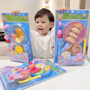 ชุดทำอาหารเป๊ปป้าพิก ชุดจำลองการทำแพนเค้ก หม้อทำบะหมี่ไข่ อุปกรณ์ครัวจำลอง ของเล่นครอบครัว ของขวัญคริสต์มาส