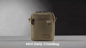Túi đeo chéo nam nhỏ gọn thương hiệu Natoli đi chơi nhiều ngăn kháng nước tốt BST Mini Daily Crossbag T3