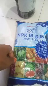 Pupuk NPK 16 16 16 Pak Tani Kemasan PABRIK - 1 KG