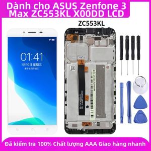 Màn Hình LCD Siêu Cấp Bộ Số Hóa Cảm Ứng Khung Lắp Ráp Cho ASUS ZenFone 3 Max ZC553KL X00DD - Điện Dung IPS Điện Thoại Di Động Thay Thế