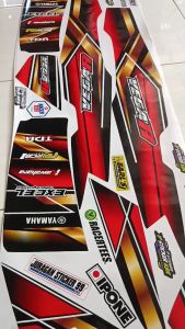 Desain Striping VEGA R NEW: Stiker Unik untuk Aksesoris Motor Yamaha