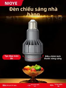 NIOYE | Đèn LED E27 Chỉ Số Phản Hiệu Màu Cao cho Nhà Hàng