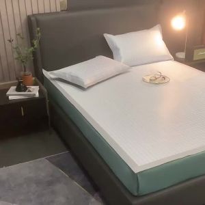 Bàn Chải Mát Dễ Gấp Kiểu Đơn Giản Thoáng Khí Sợi Lụa Băng Tuyết In Hình Mạng Carbon Có Thể Giặt Được