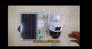 V380 Pro Solar Dual Lens CCTV With WiFi 4G Sim Card 10X Zoom Human Detection Outdoor Waterproof Night Vision 360° Remote Surveillance Camera With Alarm