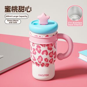 CHICU TOM | Thermal Large Capacity Straw Office Cup